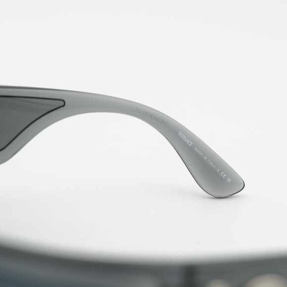 Versace VE4446 593/87 Sunglasses Grey Transparent Rectangle Frame, Grey Lenses main image 4